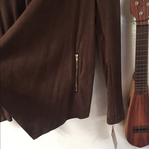 DANA BUCHMAN Jacket, Brown, Petite Small, NWT - Picture 6 of 9